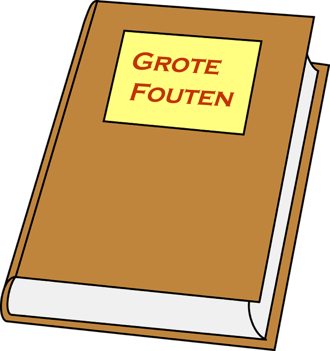Grote fouten boek